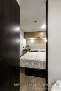 2027 Forest River Cherokee Grey Wolf 27GH Front Kitchen Travel Trailer Interior Image