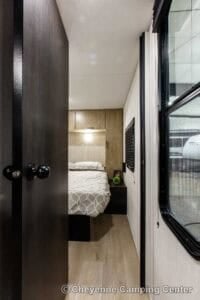 2026 Forest River Cherokee Grey Wolf 27GH Front Kitchen Travel Trailer Interior Image