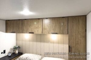 2027 Forest River Cherokee Grey Wolf 27GH Front Kitchen Travel Trailer Interior Image