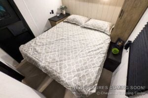 2027 Forest River Cherokee Grey Wolf 27GH Front Kitchen Travel Trailer Interior Image