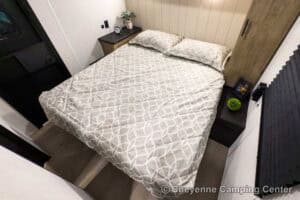 2026 Forest River Cherokee Grey Wolf 27GH Front Kitchen Travel Trailer Interior Image