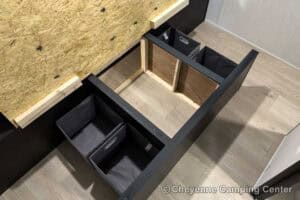 2026 Forest River Cherokee Grey Wolf 27GH Front Kitchen Travel Trailer Interior Image