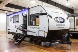 2026 Forest River Cherokee Wolf Pack 24-14.5 Toy Hauler Travel Trailer Exterior Image