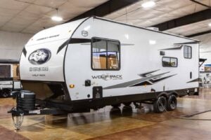 2026 Forest River Cherokee Wolf Pack 24-14.5 Toy Hauler Travel Trailer Exterior Image