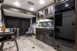 2026 Forest River Cherokee Wolf Pack 24-14.5 Toy Hauler Travel Trailer Interior Image