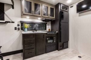 2026 Forest River Cherokee Wolf Pack 24-14.5 Toy Hauler Travel Trailer Interior Image