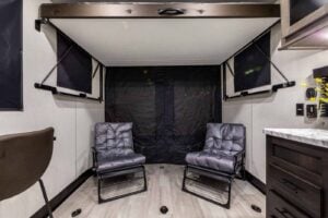 2026 Forest River Cherokee Wolf Pack 24-14.5 Toy Hauler Travel Trailer Interior Image