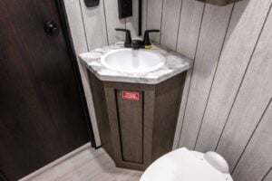 2026 Forest River Cherokee Wolf Pack 24-14.5 Toy Hauler Travel Trailer Interior Image