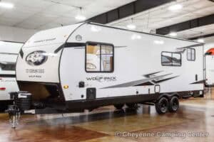 2026 Forest River Cherokee Wolf Pack 25-14 Toy Hauler Travel Trailer Exterior Image