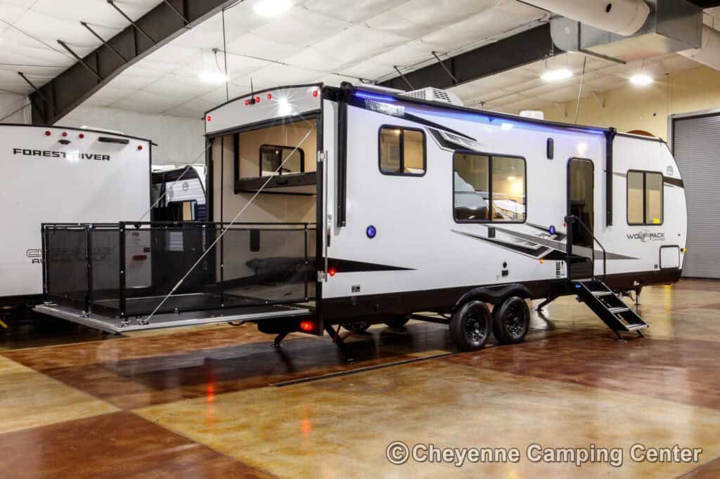 2026 Forest River Rogue Armored 32L132 Toy Hauler Travel Trailer Enterior Image