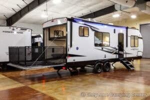 2026 Forest River Cherokee Wolf Pack 25-14 Toy Hauler Travel Trailer Exterior Image