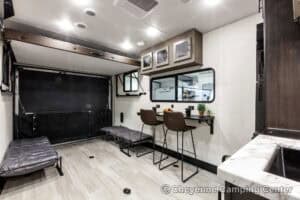 2026 Forest River Cherokee Wolf Pack 25-14 Toy Hauler Travel Trailer Interior Image