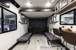 2026 Forest River Cherokee Wolf Pack 25-14 Toy Hauler Travel Trailer Interior Image