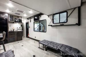 2026 Forest River Cherokee Wolf Pack 25-14 Toy Hauler Travel Trailer Interior Image