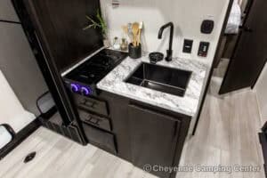 2026 Forest River Cherokee Wolf Pack 25-14 Toy Hauler Travel Trailer Interior Image