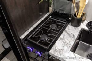 2026 Forest River Cherokee Wolf Pack 25-14 Toy Hauler Travel Trailer Interior Image