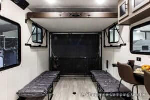 2026 Forest River Cherokee Wolf Pack 25-14 Toy Hauler Travel Trailer Interior Image