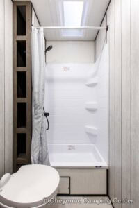 2026 Forest River Cherokee Wolf Pack 25-14 Toy Hauler Travel Trailer Interior Image