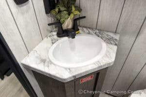 2026 Forest River Cherokee Wolf Pack 25-14 Toy Hauler Travel Trailer Interior Image