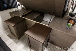 2026 Forest River Cherokee Wolf Pack 25-14 Toy Hauler Travel Trailer Interior Image