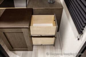 2026 Forest River Cherokee Wolf Pack 25-14 Toy Hauler Travel Trailer Interior Image