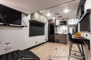 2027 Forest River Cherokee Wolf Pack 25-14 Toy Hauler Travel Trailer Interior Image
