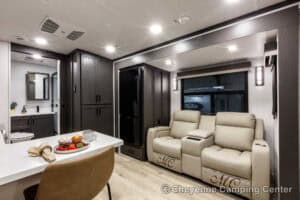 2026 Forest River Flagstaff Classic 826KBS Couples Travel Trailer Interior Image