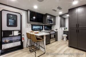 2026 Forest River Flagstaff Classic 826KBS Couples Travel Trailer Interior Image