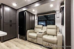 2026 Forest River Flagstaff Classic 826KBS Couples Travel Trailer Interior Image