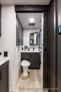 2026 Forest River Flagstaff Classic 826KBS Couples Travel Trailer Interior Image