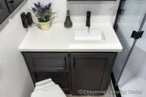 2026 Forest River Flagstaff Classic 826KBS Couples Travel Trailer Interior Image