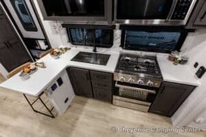 2026 Forest River Flagstaff Classic 826KBS Couples Travel Trailer Interior Image