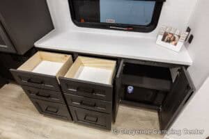 2026 Forest River Flagstaff Classic 826KBS Couples Travel Trailer Interior Image