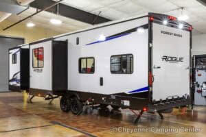 2026 Forest River Rogue Armored 32L132 Toy Hauler Travel Trailer Exterior Image
