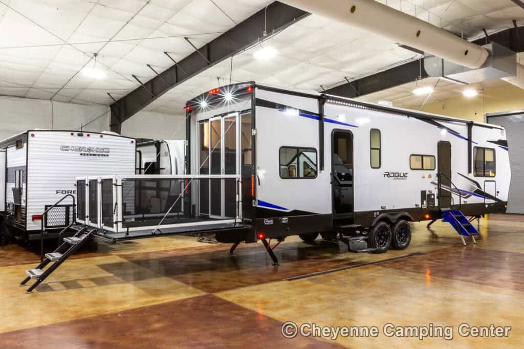 2026 Forest River Rogue Armored 351G2 Fifth Wheel Toy Hauler Enterior Image
