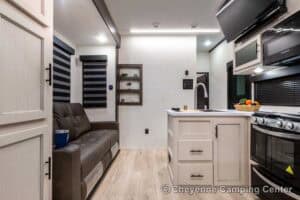 2026 Forest River Rogue Armored 32L132 Toy Hauler Travel Trailer Interior Image