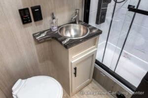 2026 Forest River Rogue Armored 32L132 Toy Hauler Travel Trailer Interior Image