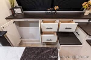 2026 Forest River Rogue Armored 32L132 Toy Hauler Travel Trailer Interior Image