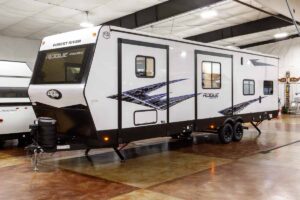 2027 Forest River Rogue Armored 32L132 Toy Hauler Travel Trailer Exterior Image