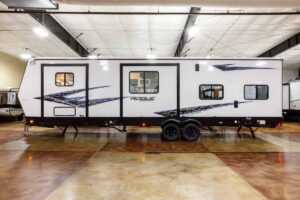 2027 Forest River Rogue Armored 32L132 Toy Hauler Travel Trailer Exterior Image