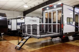2027 Forest River Rogue Armored 32L132 Toy Hauler Travel Trailer Exterior Image