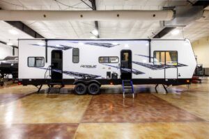 2027 Forest River Rogue Armored 32L132 Toy Hauler Travel Trailer Exterior Image