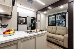 2027 Forest River Rogue Armored 32L132 Toy Hauler Travel Trailer Interior Image