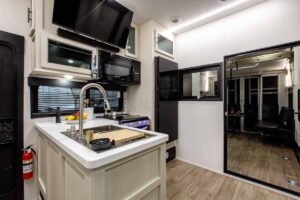 2027 Forest River Rogue Armored 32L132 Toy Hauler Travel Trailer Interior Image