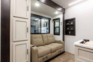2027 Forest River Rogue Armored 32L132 Toy Hauler Travel Trailer Interior Image