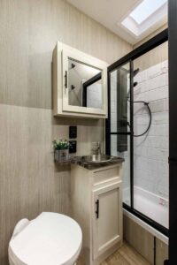 2027 Forest River Rogue Armored 32L132 Toy Hauler Travel Trailer Interior Image