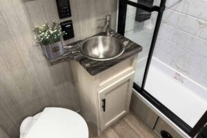 2027 Forest River Rogue Armored 32L132 Toy Hauler Travel Trailer Interior Image