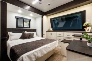 2027 Forest River Rogue Armored 32L132 Toy Hauler Travel Trailer Interior Image