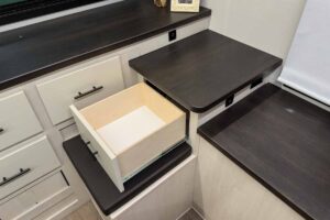 2027 Forest River Rogue Armored 32L132 Toy Hauler Travel Trailer Interior Image