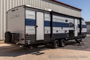 2021 Forest River Cherokee Grey Wolf 26DBH Used Bunkhouse Travel Trailer Exterior Image
